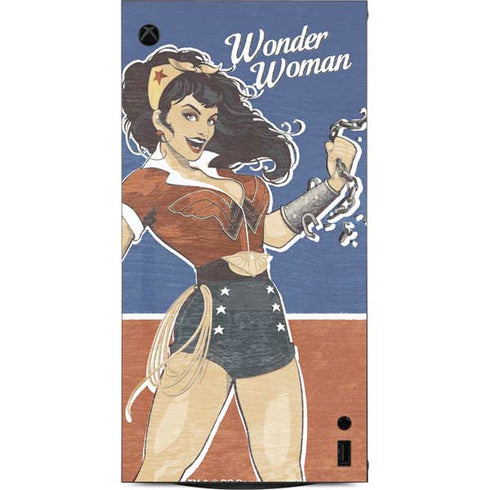 DC Comics Bombshells Wonder Woman Bombshell XBox Series X Digital Edition Console Skin